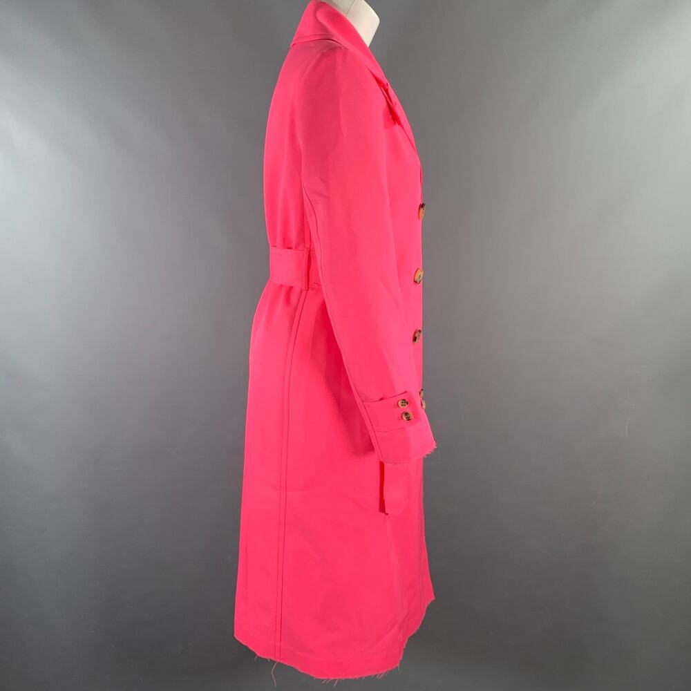 GOLDEN GOOSE Size S Pink Polyester Trench Coat - Picture 3 of 11